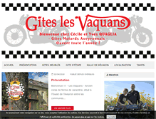 Tablet Screenshot of gites-les-vaquans.com